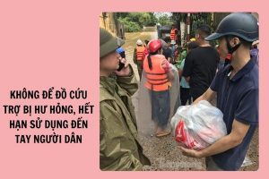 Không để đồ cứu trợ bị hư hỏng, hết hạn sử dụng đến tay người dân vùng lũ? (Hình từ Internet)