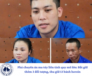 Phá chuyên án ma túy liên tỉnh quy mô lớn: Bắt giữ thêm 3 đối tượng, thu giữ 13 bánh heroin