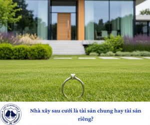 Nhà xây sau cưới là tài sản chung hay tài sản riêng?