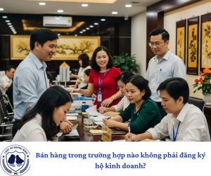 Bán hàng trong trường hợp nào không phải đăng ký hộ kinh doanh?