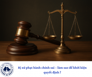 Bị xử phạt hành chính sai – làm sao để khởi kiện quyết định.