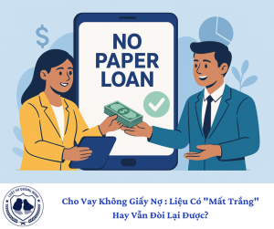 Cho Vay Không Giấy Nợ : Liệu Có "Mất Trắng" Hay Vẫn Đòi Lại Được?