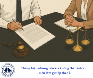 Thắng kiện nhưng bên kia không thi hành án - Nên làm gì tiếp theo ?