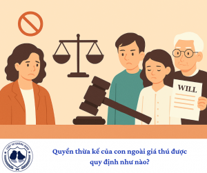 Quyền thừa kế của con ngoài giá thú được quy định như nào?