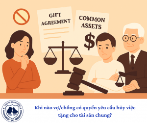 Khi nào vợ/chồng có quyền yêu cầu hủy việc tặng cho tài sản chung?