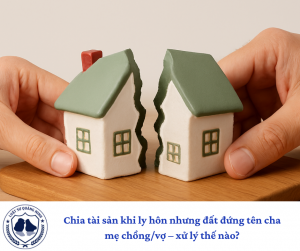 Chia tài sản khi ly hôn nhưng đất đứng tên cha mẹ chồng/vợ – xử lý thế nào?