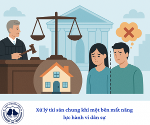 Xử lý tài sản chung khi một bên mất năng lực hành vi dân sự