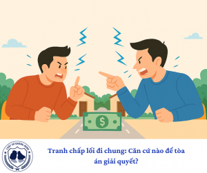 Tranh chấp lối đi chung: Căn cứ nào để tòa án giải quyết?