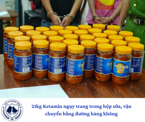 21kg Ketamin ngụy trang trong hộp sữa, vận chuyển bằng đường hàng không