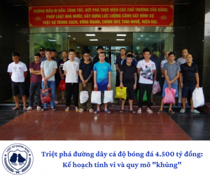 Triệt phá đường dây cá độ bóng đá 4.500 tỷ đồng: Kế hoạch tinh vi và quy mô "khủng"