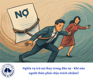 Nghĩa vụ trả nợ thay trong dân sự - Khi nào người thân phải chịu trách nhiệm?