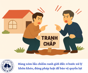 Hàng xóm lấn chiếm ranh giới đất: 4 bước xử lý khôn khéo, đúng pháp luật để bảo vệ quyền lợi