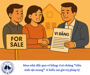 Mua nhà đất qua vi bằng: Coi chừng "tiền mất tật mang" vì hiểu sai giá trị pháp lý.